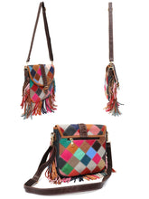 Load image into Gallery viewer, Casual Multi-color Patchwork Genuine Leather Skin Crossbody Handbags - Ailime Designs