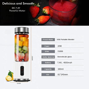 USB Rechargeable Smoothie Blender - Ailime Designs