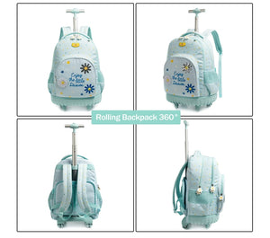 Adorable Girl's Rolling Backpacks - Ailime Designs