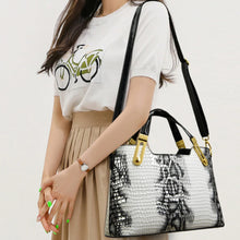 Load image into Gallery viewer, Python Printed Women Luxury PU Leather Handbags - Ailime Designs