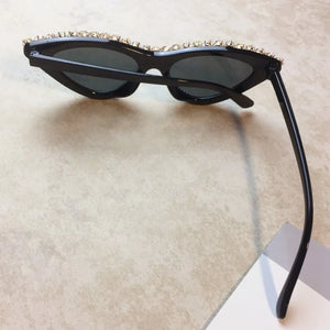 Crystal Fashion Style Cat Eye Sunglasses - Ailime Designs