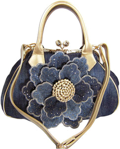 Blue Demin Street Style Handbag Accessories - Ailime Designs