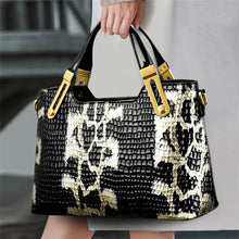 Load image into Gallery viewer, Python Printed Women Luxury PU Leather Handbags - Ailime Designs