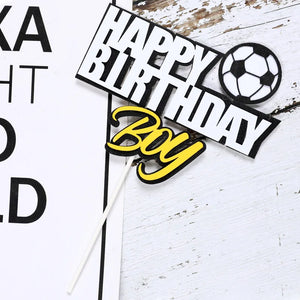 Cool Soccer Theme Birthday Cake Toppers - Ailime Designs