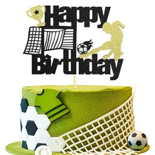 Load image into Gallery viewer, Soccer Theme Cake Topper - Ailime Designs