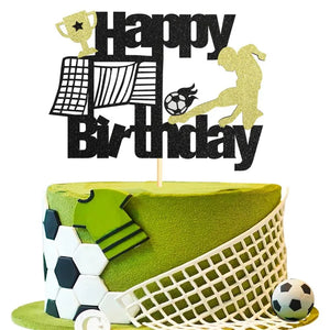 Soccer Theme Cake Topper - Ailime Designs