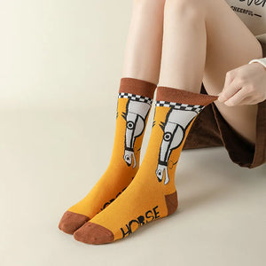 Breathable Conversational Design Women Printed Socks - Ailime Designs