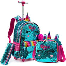 Load image into Gallery viewer, Adorable Unicorn Girl&#39;s Trolley Luggage - Ailime Designs