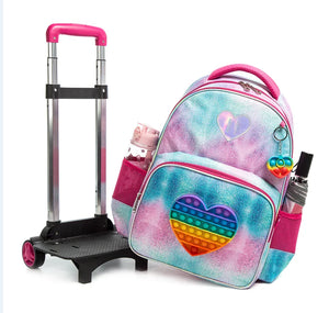 Children's School Trolley Style 3pc Rolling Backpacks - Ailime Designs