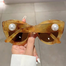 Load image into Gallery viewer, Chic Marble Design/Pearl Sunglasses - Ailime Designs