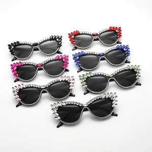 Cat Eye Crystal Fashion Sunglasses - Ailime Designs