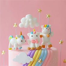 Load image into Gallery viewer, Adorable Unicorn &amp; Rainbow Cake Toppers - Ailime Designs