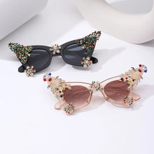 Load image into Gallery viewer, Christmas Tree Cat Eye Shape Design Sunglasses - Ailime Designs