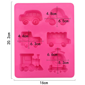 Cars & Train Shape Silicone Molds - Ailime Designs