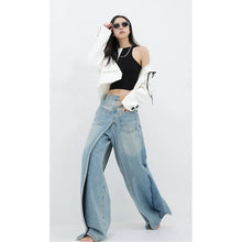 Load image into Gallery viewer, Backward Style Women&#39;s Overlay Denim Pants - Ailime Designs