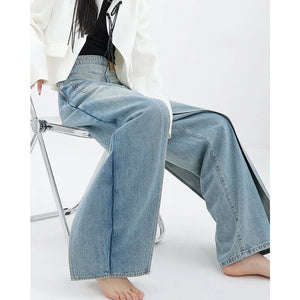 Backward Style Women's Overlay Denim Pants - Ailime Designs