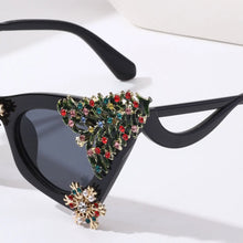 Load image into Gallery viewer, Christmas Tree Cat Eye Shape Design Sunglasses - Ailime Designs