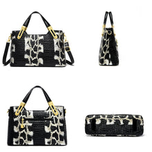 Load image into Gallery viewer, Python Printed Women Luxury PU Leather Handbags - Ailime Designs