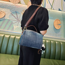 Load image into Gallery viewer, Casual Denim  Rivet Design Crossbody Handbag - Ailime Designs