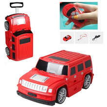 Load image into Gallery viewer, Kids Red Sports Car Design Remote Control Luggage - Ailime Designs