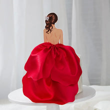 Load image into Gallery viewer, Bridal Girl White Dress Cake Topper - Ailime Designs