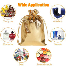 Load image into Gallery viewer, 50pcs Gold Lamay Drawstring Small Gift Bag Pouches - Ailime Designs