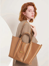 Load image into Gallery viewer, Luxury Tan Soft Geniune Leather Handbags - Ailime Designs