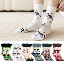 Load image into Gallery viewer, Breathable Conversational Design Women Printed Socks - Ailime Designss