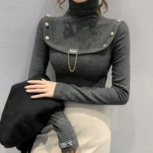 Load image into Gallery viewer, Autumn Warm Button Shoulder Sweaters For Women - Ailime Designs