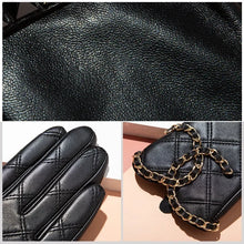 Load image into Gallery viewer, Genuine Sheepskin Leather Chain link Gloves For Women - Ailime Designs