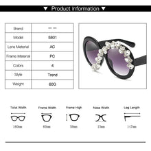 Load image into Gallery viewer, Beautiful Wave Rhinestone Sunglasses - Ailime Designs