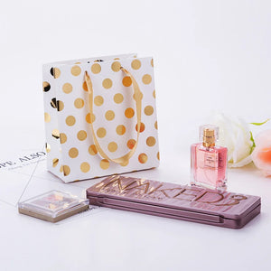 4Pc Gold Metallic Polka Dot Design Gift Bags - Ailime Designs