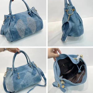 Blue Demin Street Style Handbag Accessories - Ailime Designs