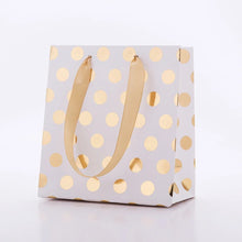 Load image into Gallery viewer, 4Pc Gold Metallic Polka Dot Design Gift Bags - Ailime Designs