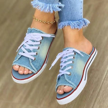 Load image into Gallery viewer, Casual Denim Women Mule Shoe - Ailime Designs