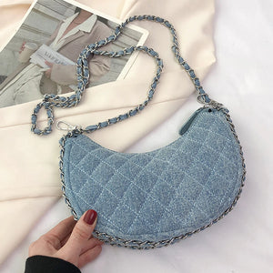 Blue Demin Street Style Handbag Accessories - Ailime Designs