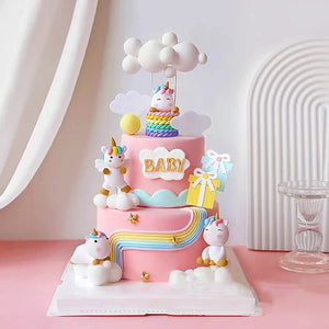 Adorable Unicorn & Rainbow Cake Toppers - Ailime Designs