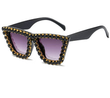 Load image into Gallery viewer, Cool Square Rhinestone Sunglasses - Ailime Designs