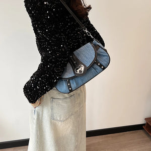 High Street Denim Style Handbags - Ailime Designs