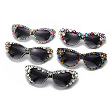 Load image into Gallery viewer, Crystal Bling Design Cat Eye Sunglasses - Ailime Designs