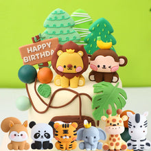 Load image into Gallery viewer, Kids Cool Safari Animal Cake Toppers - Ailime Designs