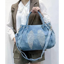 Load image into Gallery viewer, Blue Demin Street Style Handbag Accessories - Ailime Designs