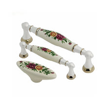 Load image into Gallery viewer, Ceramic Floral Printed Cabinet Handles - Ailime Designs