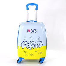 Load image into Gallery viewer, Cool Three Cat Print Design Rolling Trolley Luggage - Ailime Designs