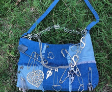 Load image into Gallery viewer, Blue Demin Street Style Handbag Accessories - Ailime Designs