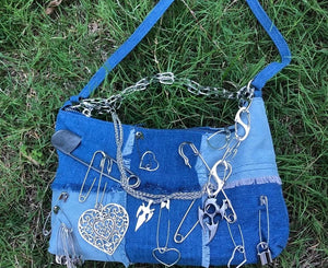 Blue Demin Street Style Handbag Accessories - Ailime Designs