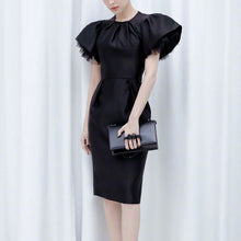 Load image into Gallery viewer, Women&#39;s Elegant Pleated Neck Design Dresses - Ailime Designs