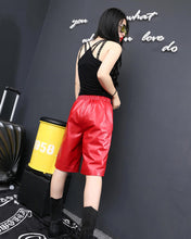 Load image into Gallery viewer, Women&#39;s Sassy Genuine Leather Shorts – Streetwear Fashions