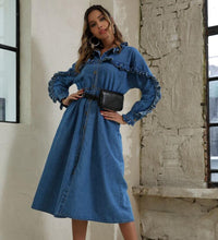 Load image into Gallery viewer, Women’s Chic Style Denim Dresses – Streetwear Fashions