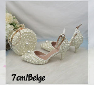 Women’s Beautiful 2 pc Crystal Design Shoe Sets – Fashion Footwear